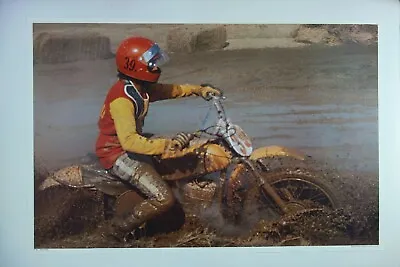 $150 • Buy 1973 Rare Dirt Bike  Muddy Rider  Photo By- Hans Baumgartner Jr. AA Sales Poster