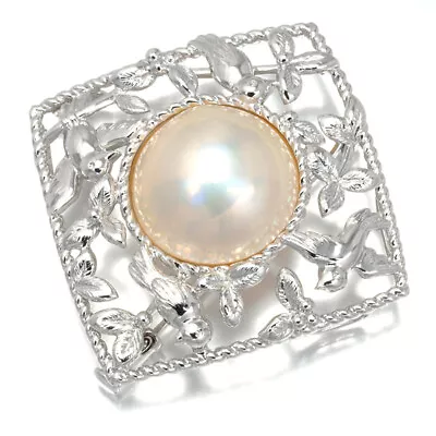 Auth TASAKI Brooch And Pendant Mabe Pearl 16.0mm Silver  • $327.38