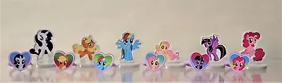 My Little Pony Friendship Is Magic Cake Toppers With Rings 6pc Lot Hasbro MLP • $18.95