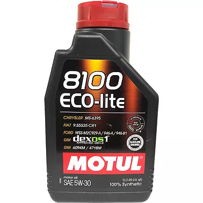 Motul 8100 Eco-Lite Synthetic Motor Oil 5W30 - 1 Liter • $18.84