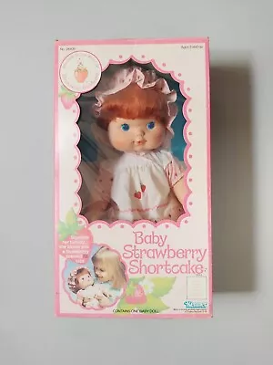 Vintage Baby Strawberry Shortcake Doll By Kenner Blows Kiss New In Box Paperwork • $265