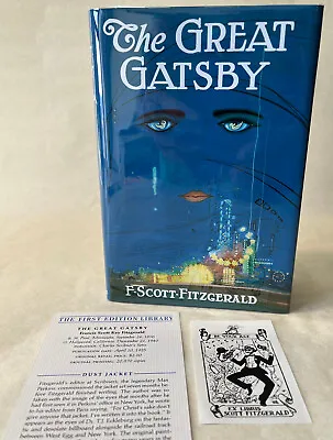 The Great Gatsby ~Finest Facsimile Of 1925 First Edition By F. Scott Fitzgerald • $289.95