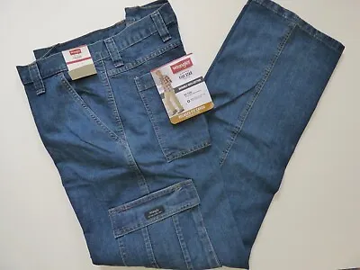 Wrangler Men's Cargo Jeans 6 Pocket  - Relaxed Fit - 1070LGWDS • $38.99