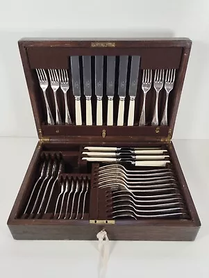 MAPPIN & WEBB Vintage Cutlery 40 Piece Canteen 6 Place Settings Princes Plate V • $215.79