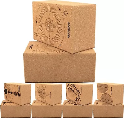 Yoga Block Cork By RDX High Density Eva Foam Yoga Brick Easy Grip Surface • £19.99