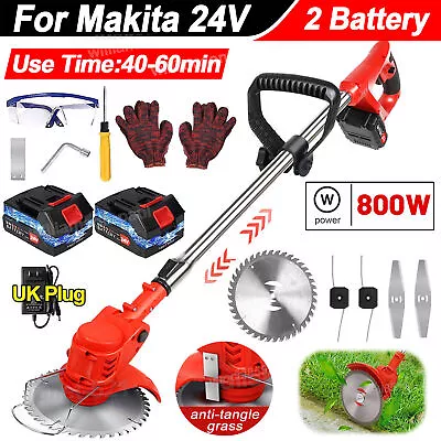 Cordless Electric Strimmer Grass Trimmer Garden Weed Cutter Edger For Makita 24V • £35.99