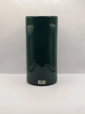 Haeger Pottery Cylinder Shape Forest Green Vase • $28