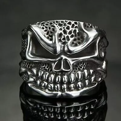 Punk-Rock Chunky / Thick Skull Charm Thumb Ring • $9