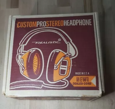 REALISTIC Stereo Custom Pro KOSS Padded Headphones #33-1002 RADIO SHACK (#214) • $25