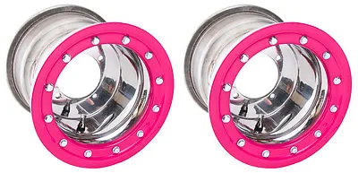 YFZ 450 YFZ 450R  Rear Wheels  Beadlock  8x8  3+5  4/115  Alba Racing  P Pink • $239