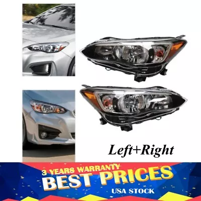 For Subaru Impreza 2017-2020 Pair Halogen Headlight Headlamp LED DRL Left+Right • $175.75