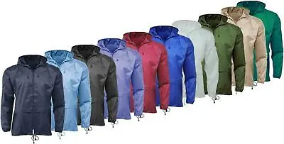 £6.99 • Buy New Lightweight Unisex Kagoul Rain Coat Jacket Mac Kagool Cagoule S-5XL 4Y-12Y