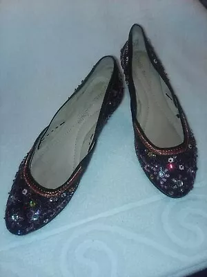 Michael Shannon Womens Jeweled Beaded Shoes Sz 7m • $24.99