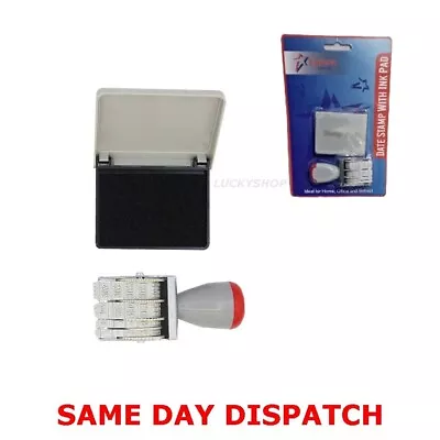 Date Stamp With Ink Pad  Ideal For School Stationary Offices And Business • £3.99