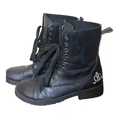 Supernatural Combat Boot Women’s Size 8 Black Faux Leather  • $26