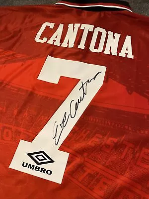 CANTONA SIGNED Manchester United Shirt • £130