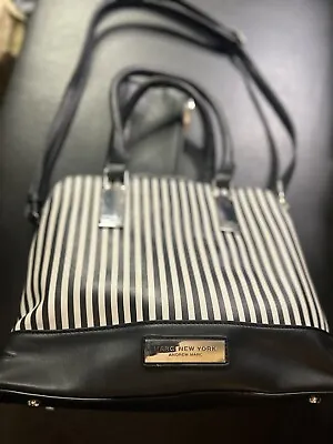 Marc New York Hand Bag Purse Black White Stripes New • $39