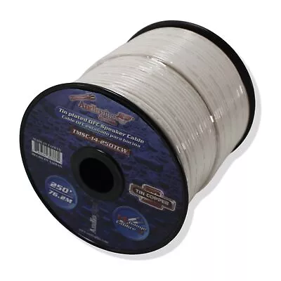 Audiopipe 14 GA 250 FT OFC Tin Copper Stranded Marine Speaker Wire Spool White • $159.95