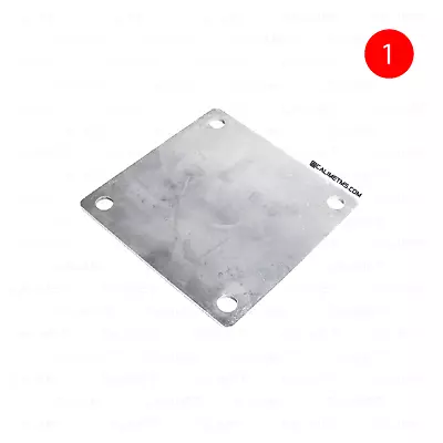 1/8  Steel Base Plate 3.5  X 3.5  7/16  Ø 8ga • $9.88