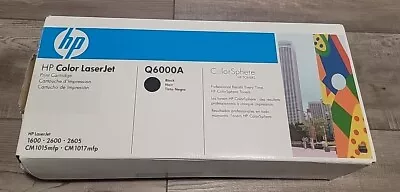 Genuine Factory Sealed Bag HP Q600A Black Color LaserJet Print Cartridge • $26.99