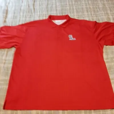 Mississippi Olemiss Rebels Red  Columbia Pfg Shirt 👕 Size  Xxl 2x Polo • $26.09