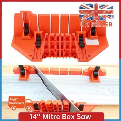 Saw Mitre Box Plastic Pruning Wood Cutting Hand Saw Hardware Tool 14  Clamp • £10.89