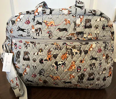 NEW Vera Bradley DOG SHOW Grand Traveler - Luggage Carry On Weekender Bag EXACT • $89.99