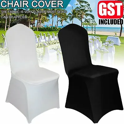 $8.99 • Buy Chair Covers Full Seat Cover Spandex Stretch Banquet Wedding Party EVENT Decorat