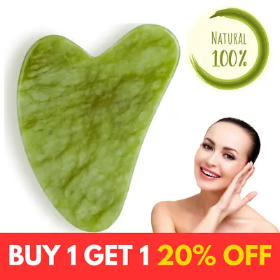 £2.79 • Buy Natural Jade Gua Sha Board Facial Body Massage Scraping Tool Chinese Medicine