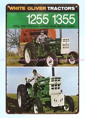 Bedroom Ideas 1970 Oliver Tractor Agriculture Farming Metal Tin Sign • $18.89