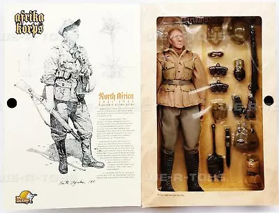 The Ultimate Soldier German Soldier Afrika Korps Figure 21st Century Toys 2001 • £58.39