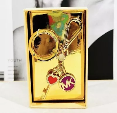 Michael Kors Gold Tone Purse Charm Keychain Charm • $17.99