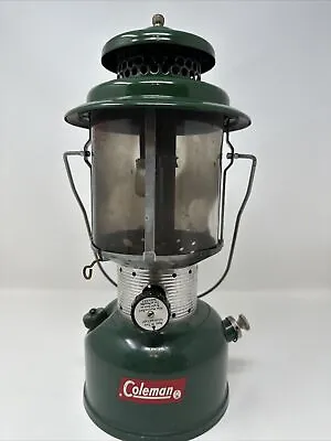 Vintage 1963 Coleman Lantern Green Model 220E Pyrex Globe • $56