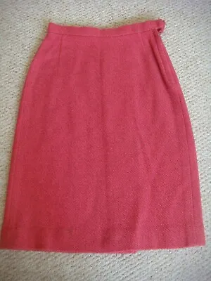 Vintage 1960's/1970's Miss Moneypenny Pink Pencil Skirt Waist 24  • £12