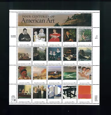 United States 32¢ American Art Postage Stamp #3236 MNH Full Sheet • $7.36