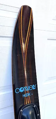 Vintage Connelly Hook Inlaid Wood Slalom Water Ski 65  Nice! • $199.99