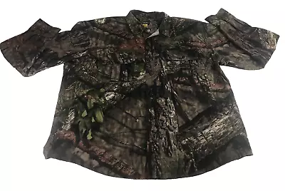 Cabela's Men's Camo Shirt Mossy Oak Break Up Country Large Long Sleeve Button Up • $25