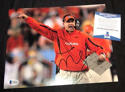 Gus Malzahn Signed Auburn Tigers 8x10 Photo Beckett Coa T96204 • $47.99