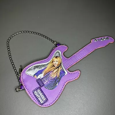 Rare HTF Hannah Montana Guitar Key Chain Coin Purse Pouch Purple 7” • $19.99