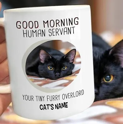 Personalized Funny Black Cat Mug  Mug Gift For Cat Lover Cat Dad Cat Mom 11oz • $16.99
