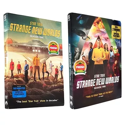 Star Trek Strange New Worlds Season 1 & 2 DVD 8-Disc Region 1 USA Factory Sealed • $16.90