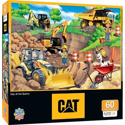 Cat - Day At The Quarry 60 Piece Jigsaw Puzzle • $12.46