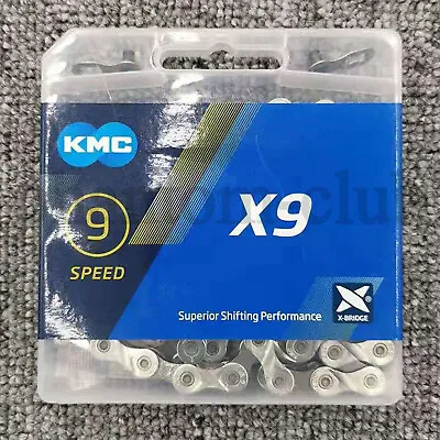 KMC X9 9 Speed Chain 116 Link Magic Button Fit SRAM Campagnolo Bike MTB Mountain • $18.40