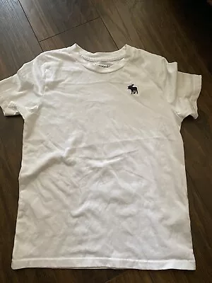 Boys Abercrombie And Fitch White Tshirt Age 11-12 Vgc • £0.99