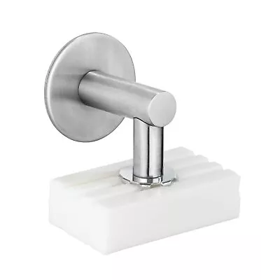 Wenko Shiny Soap Holder With Magnet And Turbo-Loc Wall Mount For Gluing Matt • £16.08