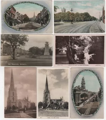 Walsall Postcard Staffordshire Collection Of 10 Printed & RP Views C.1905-58 • £19.99