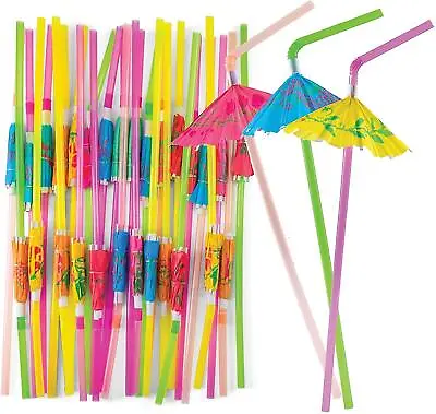 £34.99 • Buy Cocktail Umbrella Straws For Drinks Cocktail Party Supplies Paper Umbrella Straw