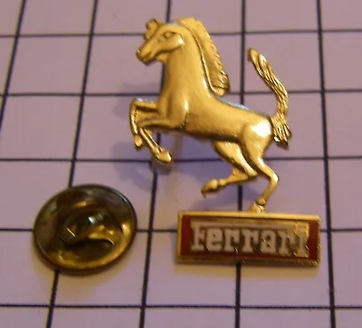 FERRARI PRANCING HORSE LOGO GOLD TONE Formula 1 F1 Vintage Pin • $12.99