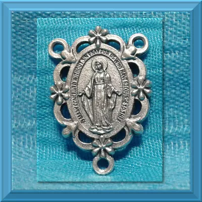 Rosary Center Miraculous Medal Of The Immaculate Conception Of Mary 1 1/4  LARGE • $1.99