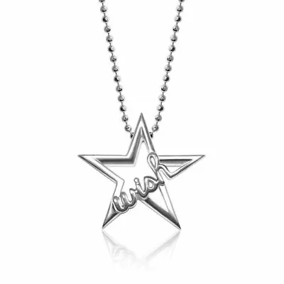 Alex Woo Words Wish Star Pendant Necklace In Sterling Silver • $55.99